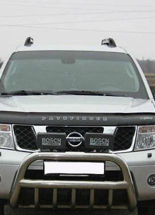 Дефлектор капоту nissan pathfinder 2005-2014 (мухобійка)