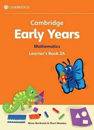 Cambridge early years mathematics 2a learner's book