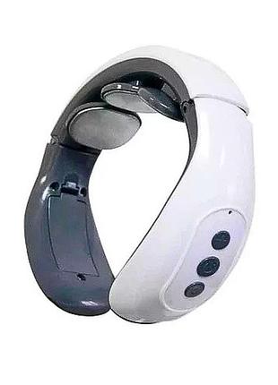 Импульсный массажер для шеи smart neck massager hx-1680 ws19884, электроимпульсный магнитный чокер-массажер