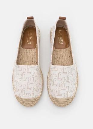 Нові жіночі еспадрільі lauren ralph lauren  cameryn ii кольорі vanilla tan роз. 36 устілка 22 см