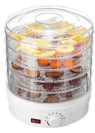 Сушка для фруктов food dehydrator 5 секций happy home sx-770 • сушилка для овощей и фруктов на 5 поддонов