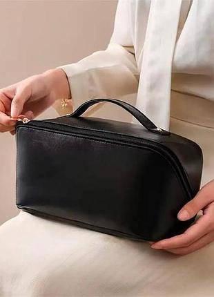 Косметичка жіноча дорожня makeup bag and xl-980 чорна top shop ua_