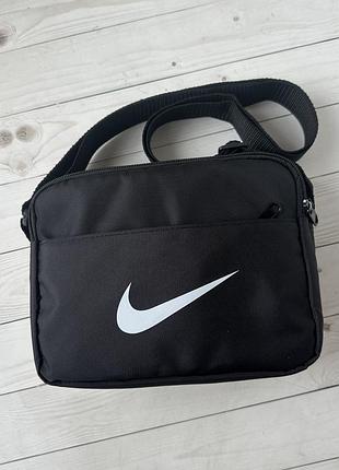 Текстильная горизонтальная сумка на два основных отдела nike