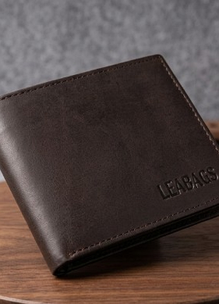 Кожаный мужской кошелек из немецкого бренда leabags (оригинал) материал: 100% натуральная кожа