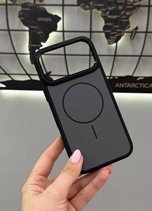 Противоударный чехол-накладка для iphone 17 pro с magsafe, чехол-накладка с magsafe для iphone 17 pro (черный)