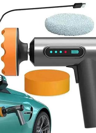 Бездротова полірувальна машинка lesko ly-02 для автомобілів ∙ акумуляторна полірувальна машинка для авто lesko ly-02