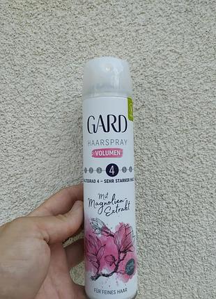 Лак для тонкого волосся gard haarspray volumen 250 мл – сильна фіксація 4, об'єм, без силікону