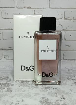 Залишок у флаконі 90 мл! парфуми жіночі тестер dolce&gabbana 3 l'imperatrice (дольче габбана імператрица)