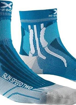 Носки x-socks run speed two / teal blue/pearl grey 35-38(р)