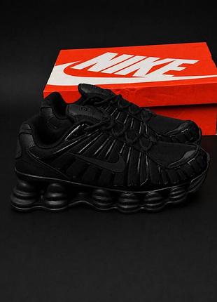 Кросівки nike shox tl чорні унісекс чоловічі жіночі 36–46 спортивні повсякденні