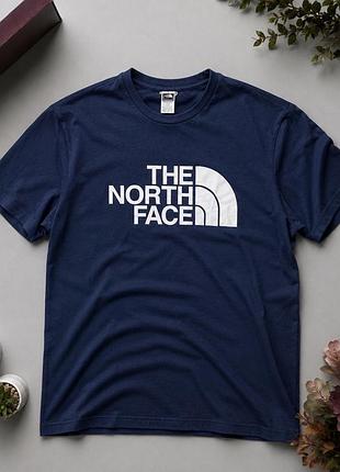 Футболка the north face original | темно-синя |