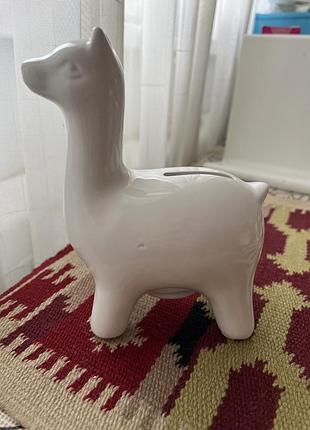Скарбничка paladone llama white керамічна