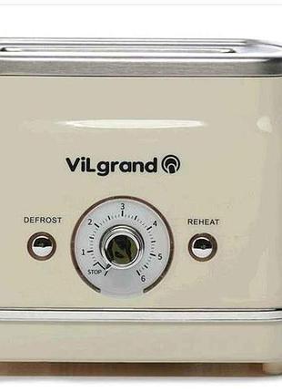 Тостер 850вт (пiддон для крихт) vt0823r тм vilgrand