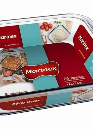Форма д/запікання скл. квадратне 1,8л 6222 тм marinex