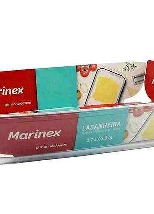 Форма д/запекания скл. прямоуголь. с ручкой. 3,7л тм marinex