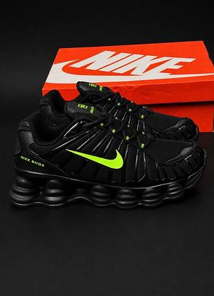 Молодіжні кросівки nike shox tl чоловічі жіночі 36–46 чорні спортивні стильні унісекс