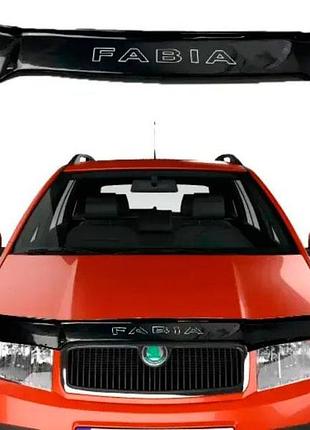 Дефлектор капоту skoda fabia 1999-2007 - мухобійка