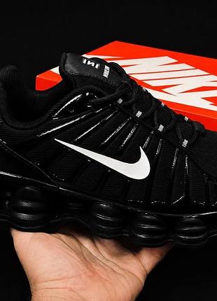 Молодіжні кросівки nike shox tl чорні чоловічі жіночі 36–46 спортивні стильні унісекс