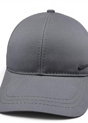 Бейсболка n.k.g. мужская серая коттоновая с закрытым затылком flex fit весна-лето размеры 56 58 60