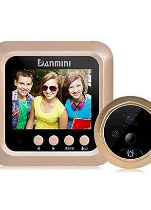 Відеовічко дверне danmini з екраном 2.4 (нічне бачення, 3 режими роботи) тм китай
