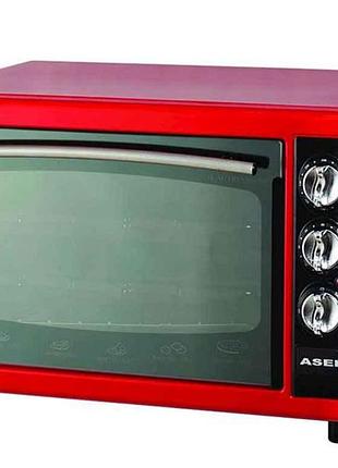 Електродуховка з тайм. (1300вт) 40л (червона) тм asel