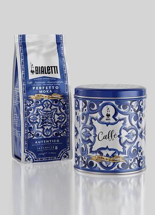 Подарочный набор bialetti x dolce&gabbana perfetto moka autentico, 200 г + банка