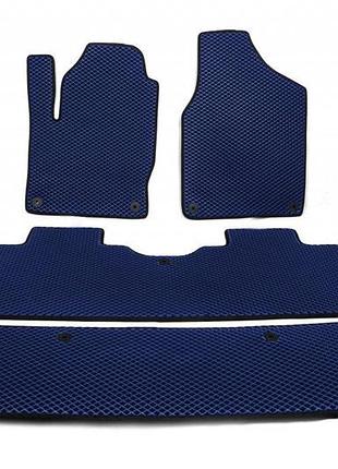 Килимки eva (3 ряди, сині) для seat alhambra 1996-2010 рр