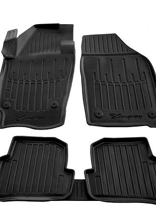 Коврики резиновые stingray 3d (5 шт, полиуретан) для skoda fabia 2014-2021 гг