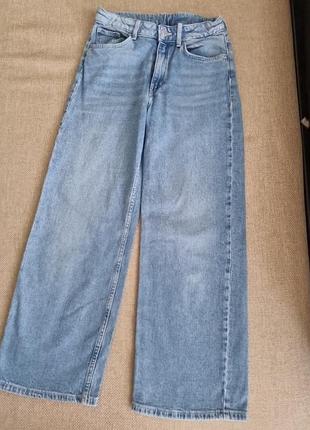 Джинсы wide leg на рост 140 h&amp;m