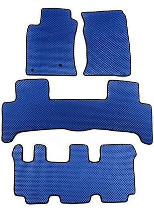 Коврики eva (3 ряда, синие) для toyota land cruiser prado 120 2002-2009 гг