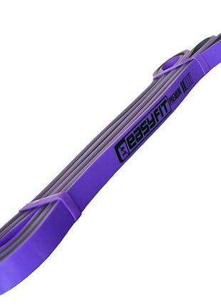 Еспандер-петля easyfit ef-2236-2, фіолетова, латекс, опір 7-15 кг — для фітнесу та кросфіту