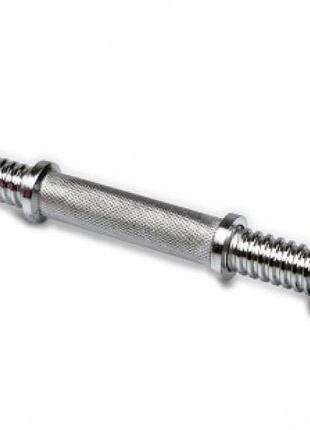 Гантельный гриф easyfit ef-8050 с винтовыми замками 35 см, ø 25 мм, хромированный