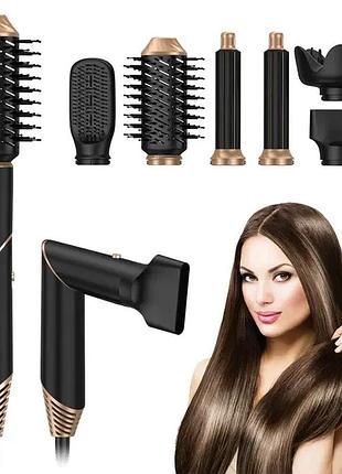 Багатофункціональний стайлер для волосся hot air styler 6в1 top shop ua_