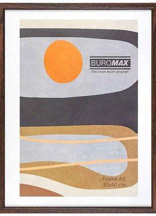 Рамка 30*40см а3, коричнева пластик bm.0916 тм buromax