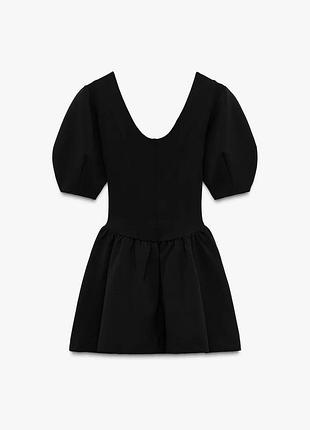Короткое черное платье zara размер
