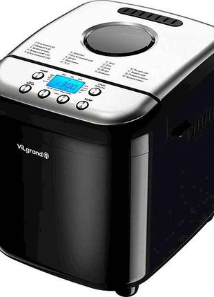 Хliбопечь 600вт 500/750/1000г vbm6091-black тм vilgrand