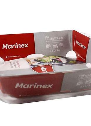 Противень квадратная жаропрочная с ручками 3,8л (6224) тм marinex