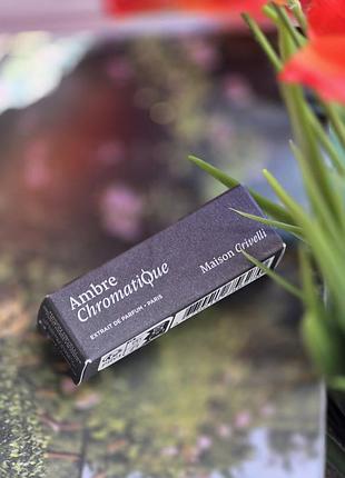 Оригинальный пробник ambre chromatique maison crivelli