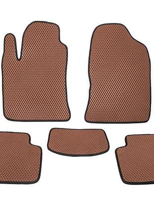 Коврики eva (коричневые) для toyota avensis 2003-2009 гг