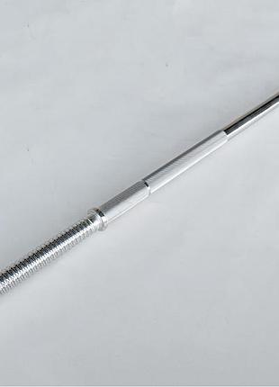 Гантельний гриф прямий easyfit ef-8066 з гвинтовими замками 1.5 м, ø 28 мм,хромований