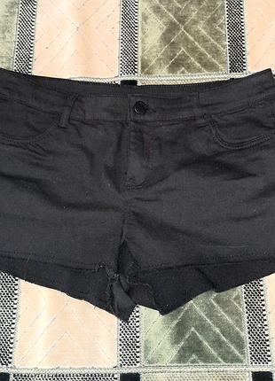 Суперові джинсові шорти, h&amp;m, р. 40 євро, наш 44-46, чорний