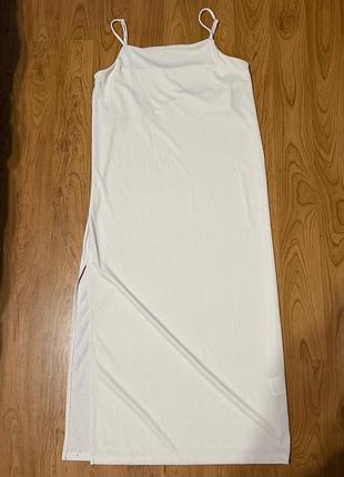 Біла сукня-комбінація h&m, розмір s