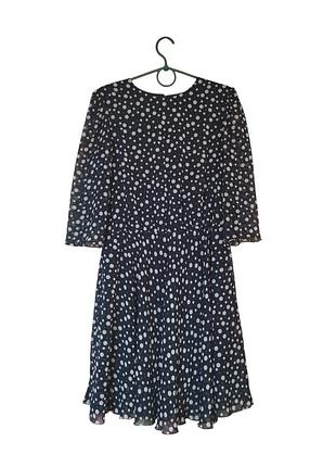 Синя сукня в горошок polka dot marsee's m