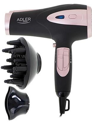 Фен для волос с ионизацией adler ad 2248 black 2200вт top shop ua_