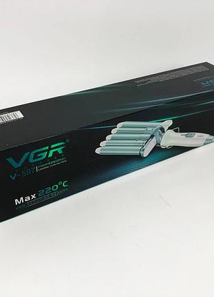 Плойка для волосся стайлер vgr, плойка для створення укладання волосся плойки якісні cn-61