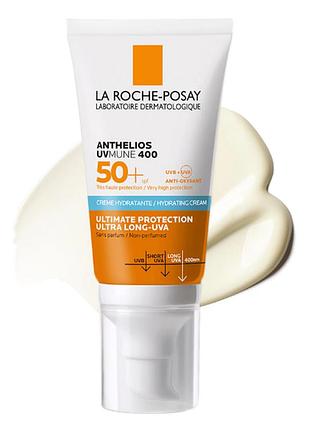 Сонцезахисний зволожуючий крем для обличчя la roche-posay anthelios uvmune 400 hydrating cream spf 50+, 50 мл