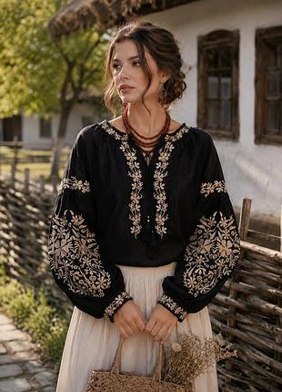 Сорочка вишиванка льон