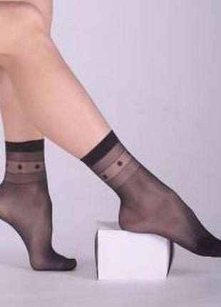 Носки женские капроновые 40 ден с лайкрой "ратана" чёрный