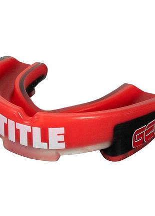 Капа title boxing gel triple-shox 2.0 взрослая (вик 11+) red/black
