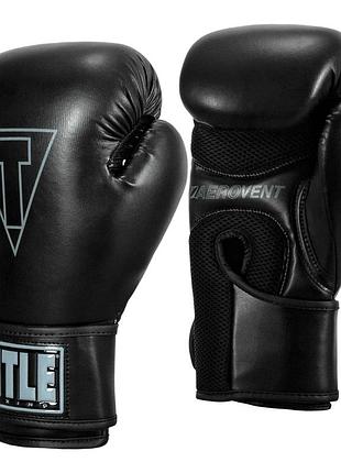 Боксерські рукавиці title boxing vegan gloves black 12 oz.